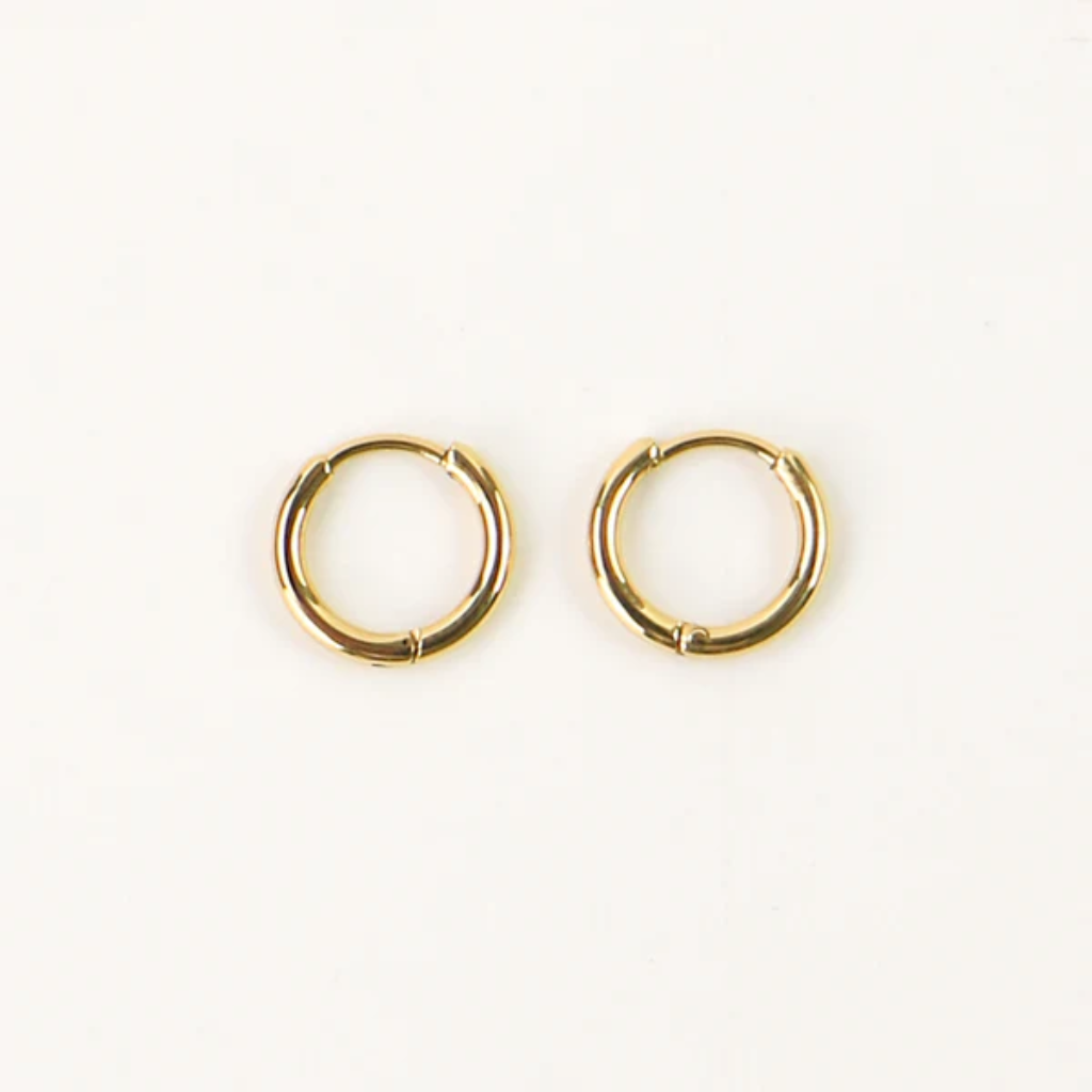 Aretes de Aro - Huggie Oro