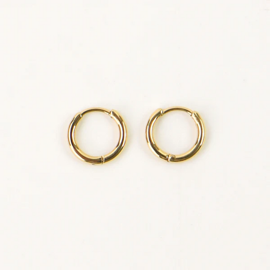 Aretes de Aro - Huggie Oro