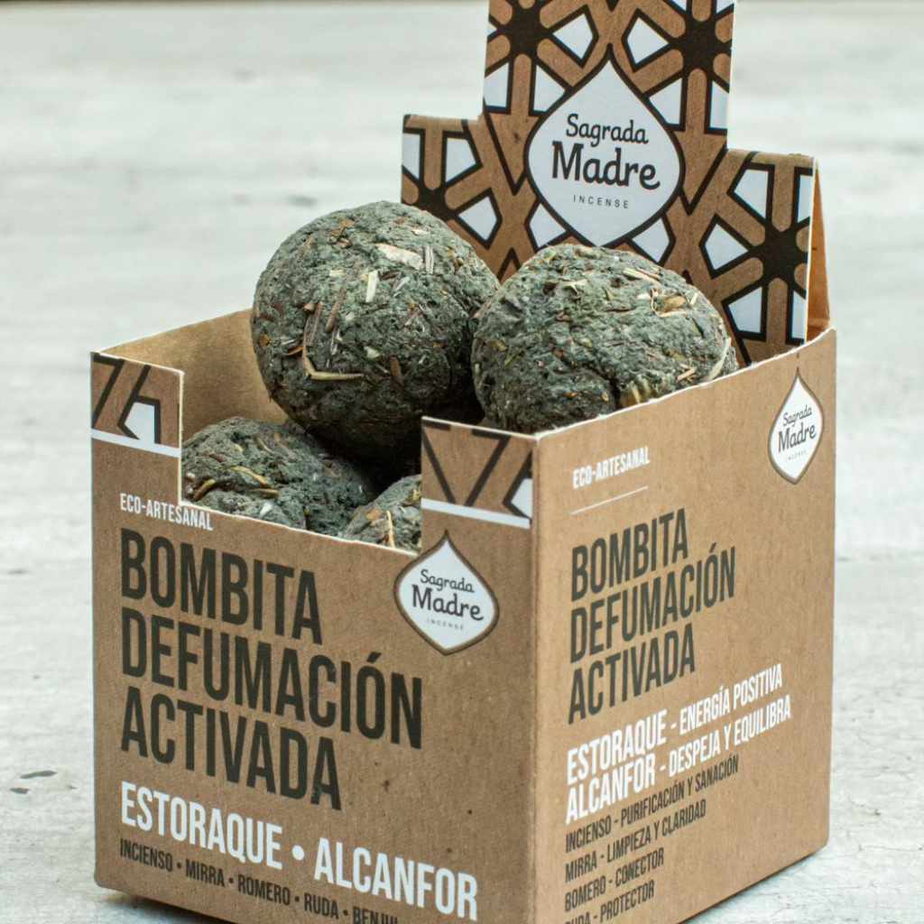 Pack 8 Bombitas Incienso Defumación Activada Eco - Artesanal Sagrada Madre