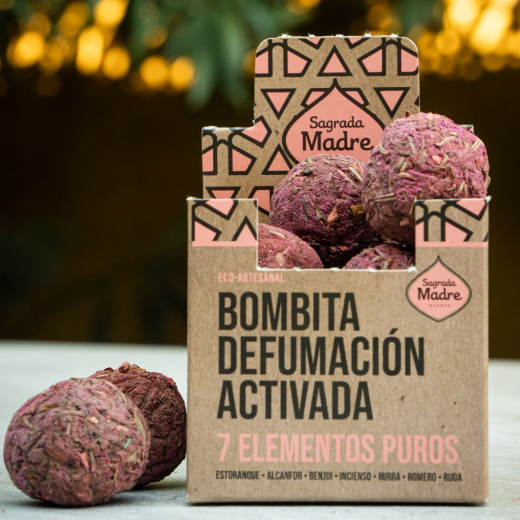 Pack 8 Bombitas Incienso Defumación Activada Eco - Artesanal Sagrada Madre