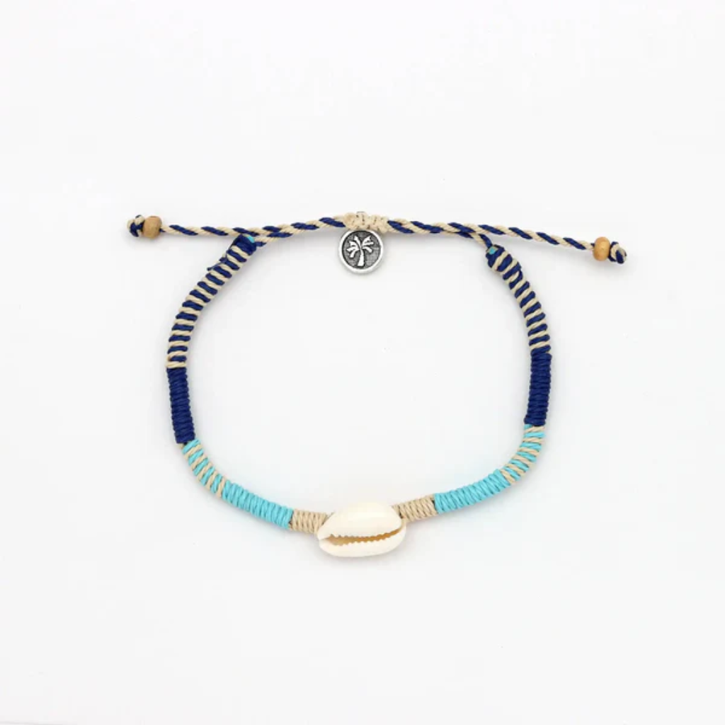 Pulsera Tejida Concha Cauri - Surf